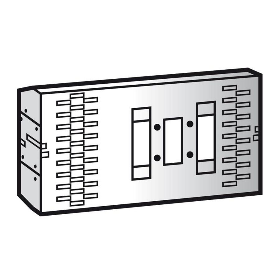 Montageplaat DPX250 uitrijdbaar horizontaal XL3
