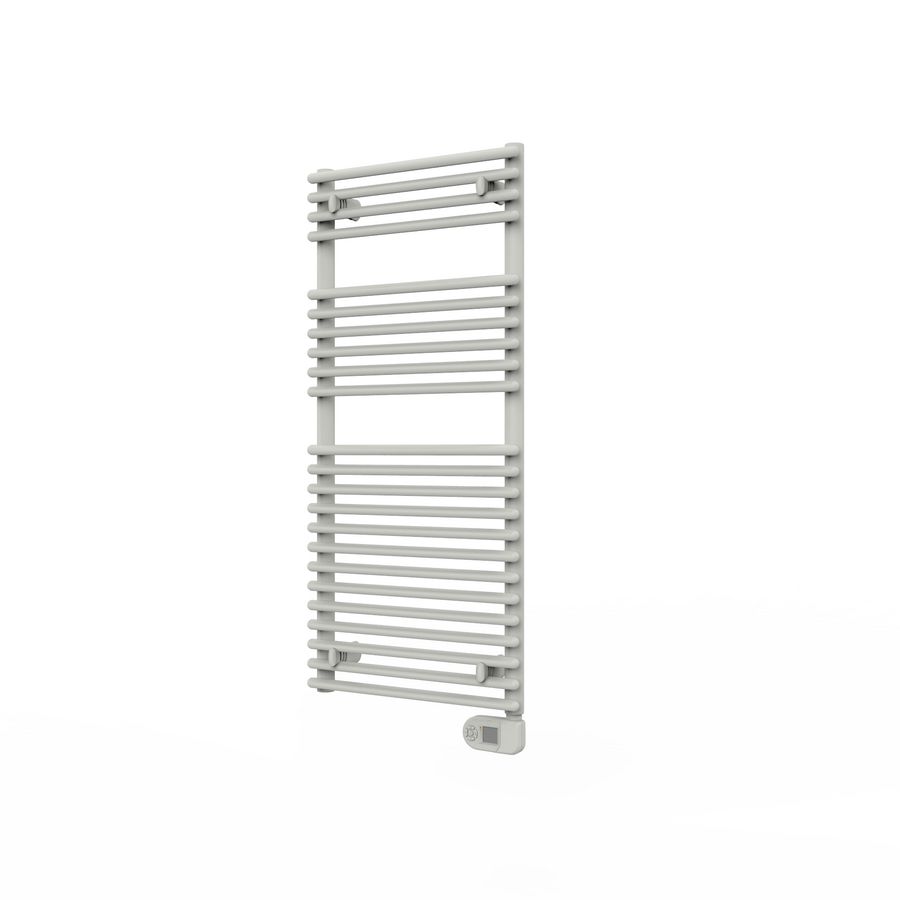 Elektr. badkamerradiator ARNO SINGLE-E wit 600x1810mm 1000W incl. geïnt. klokthermostaat