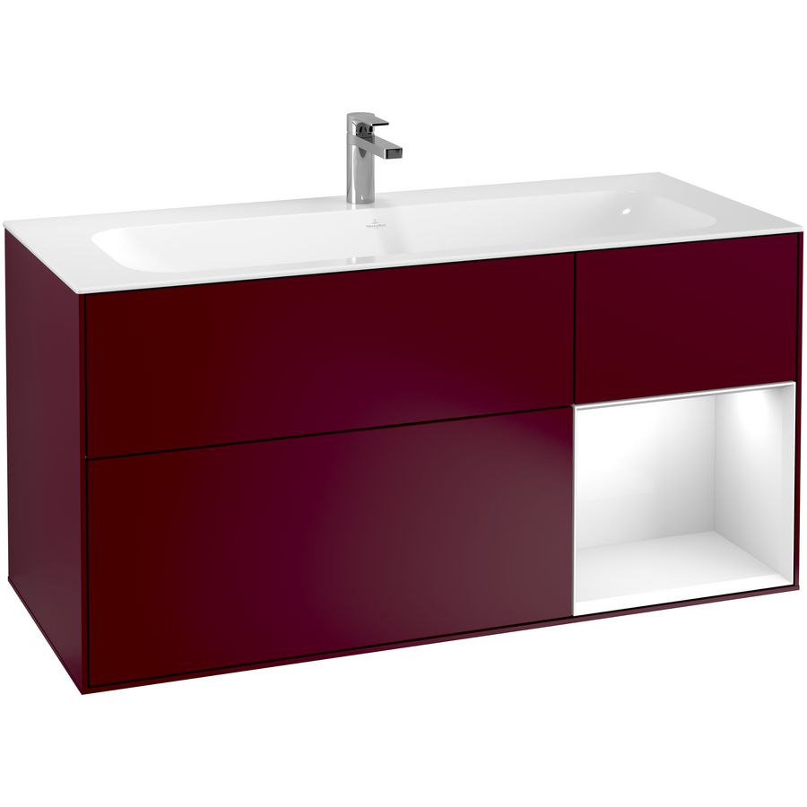 Wastafelonderkast Finion 1196x591x498mm Peony Matt Lacquer G070GFHB