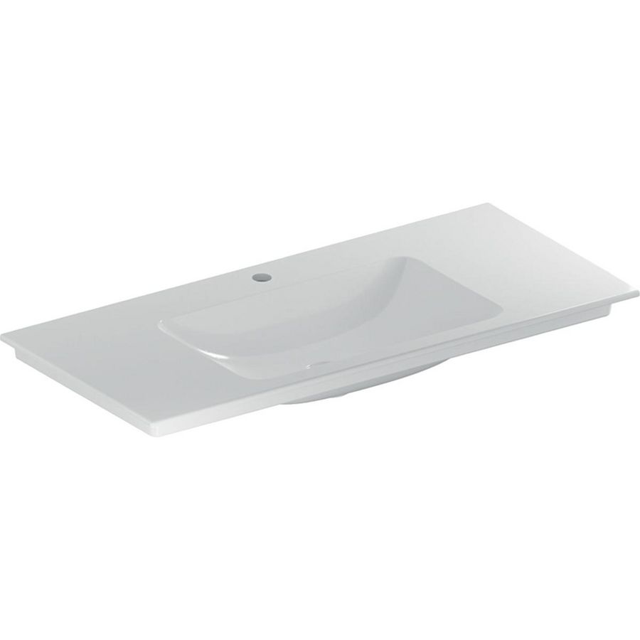 Meubelwastafel afleg L/R 105x48cm met kraangat wit Keratect ONE