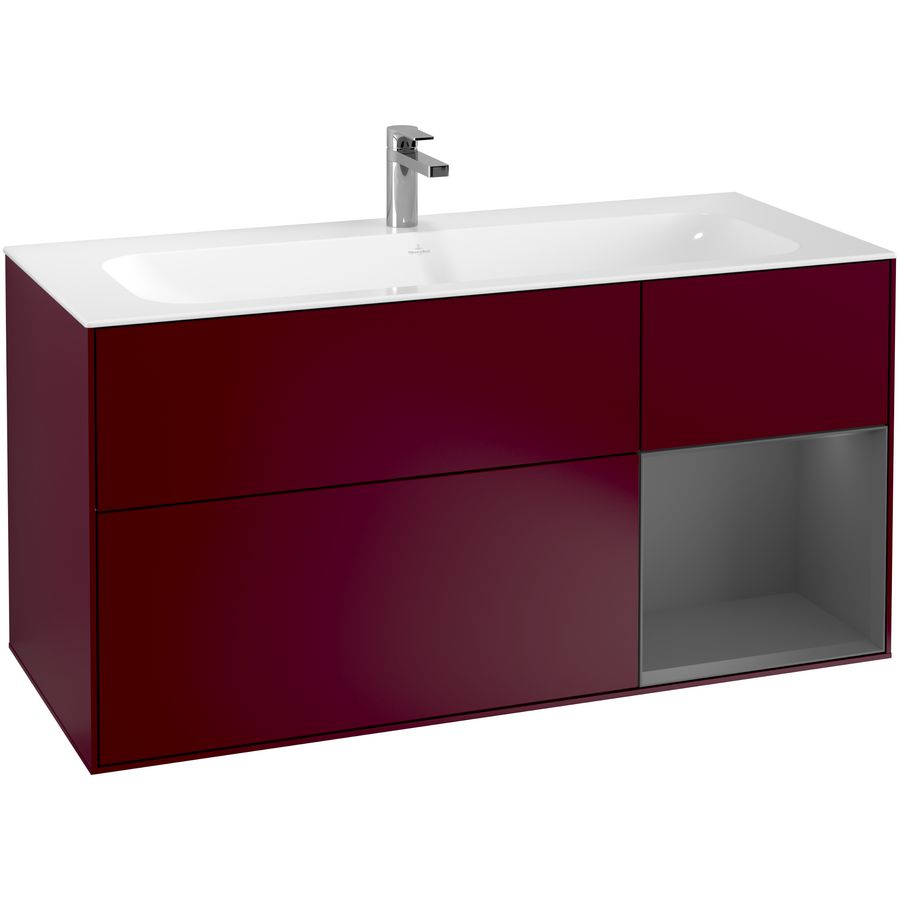 Wastafelonderkast Finion 1196x591x498mm Peony Matt Lacquer G070GKHB