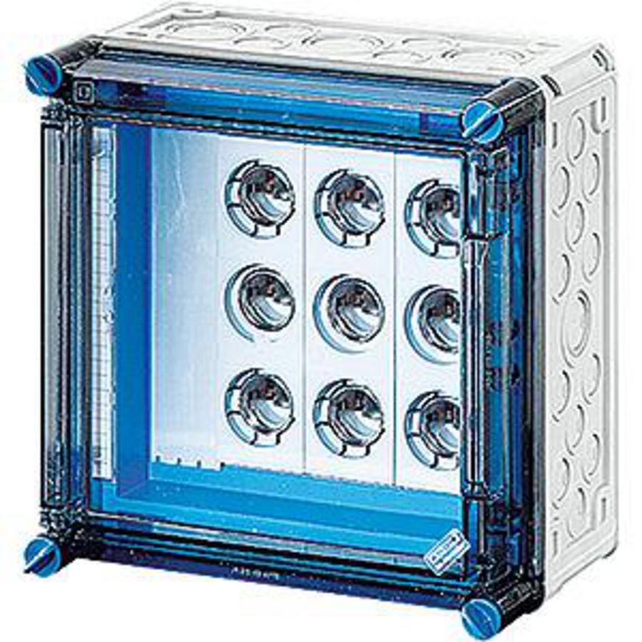Zekeringk. 2x25A 3p DII E27 op r. 250A 5pol BM2 Deur
