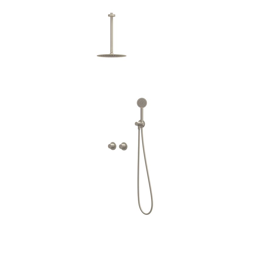 Afbouwdeel regendouche IVY combiset Nexus 3 inbouwthermostaat gebor. nickel CSN3EXGNCBCC excl. inbouwbox