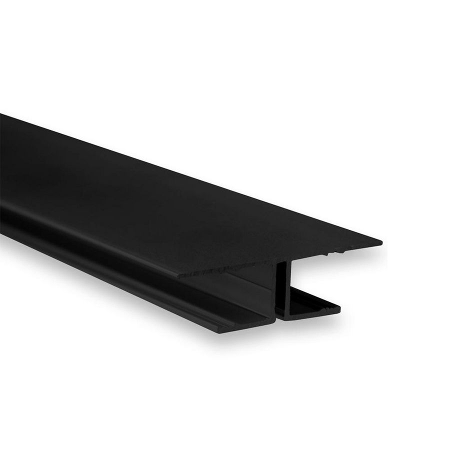 LED gipsplaat profiel TBP8 L=2mtr. black RAL9005 LED strip nax. 11mm