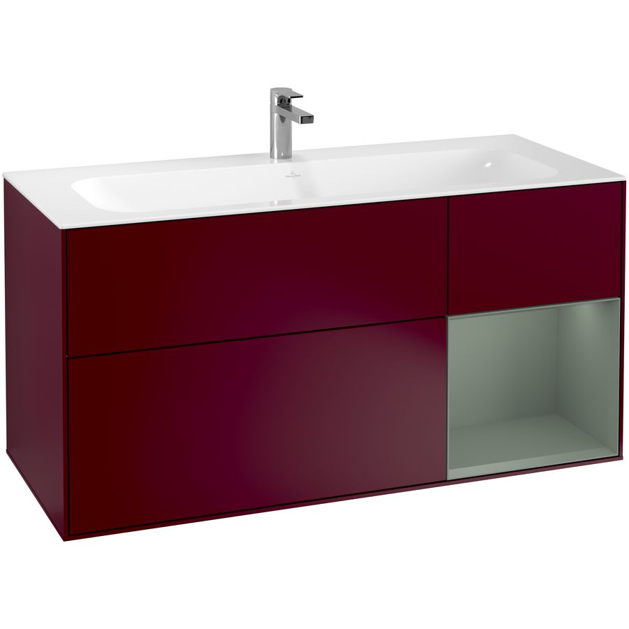 Wastafelonderkast Finion 1196x591x498mm Peony Matt Lacquer G070GMHB