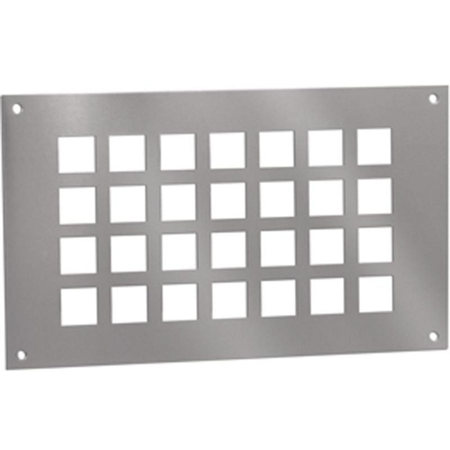 ALU ventilatieplaat 250x150mm