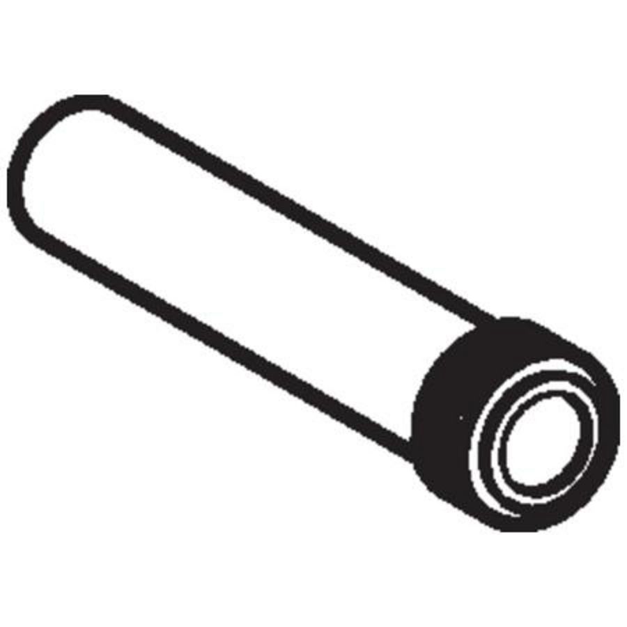 Inlaatgarnituur PE Ø32mm l=150mm voor urinoir incl. manchetrubber