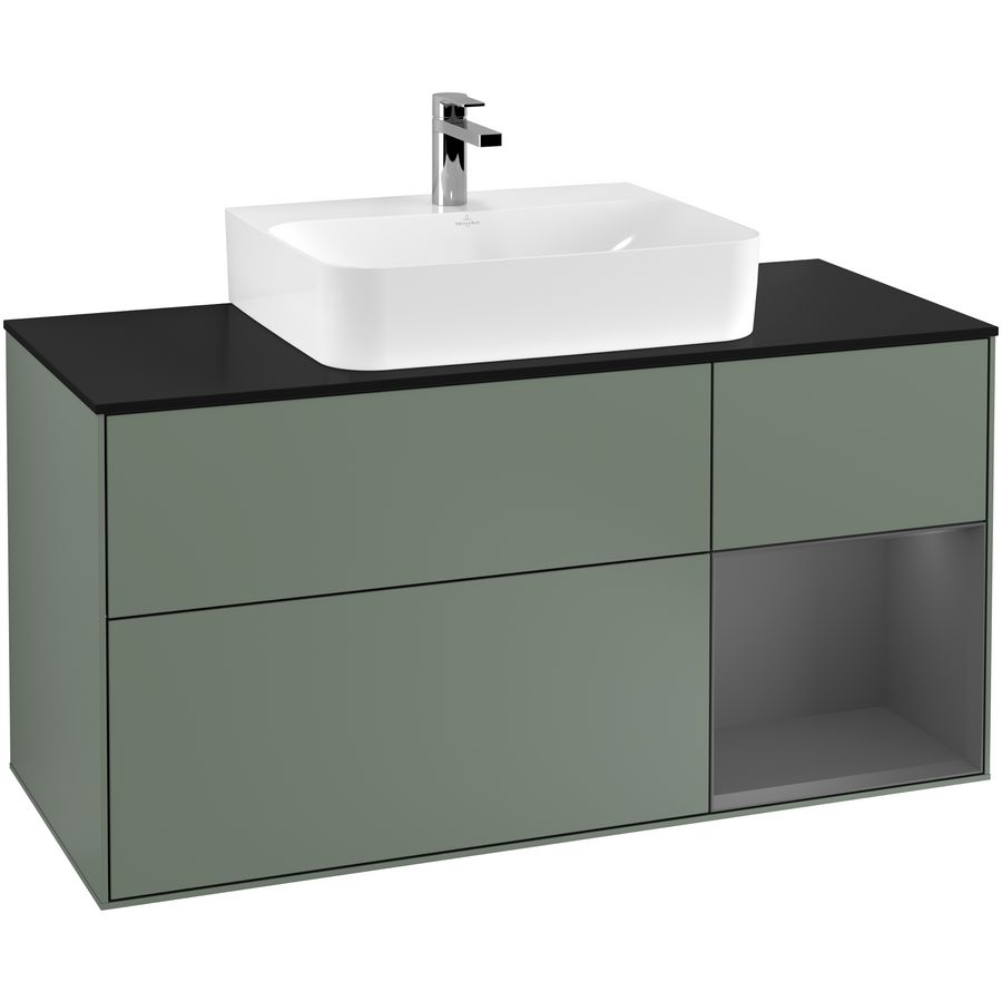 Wastafelonderkast Finion 1200x603x501mm Olive Matt Lacquer G172GKGM