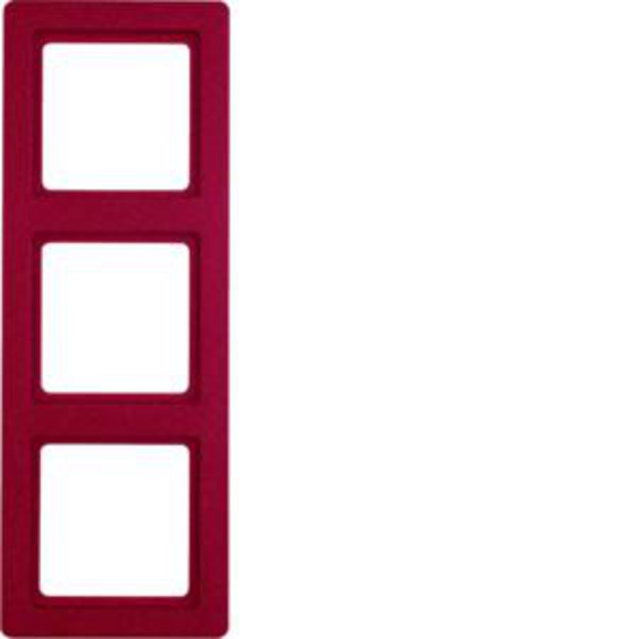 Afdekraam 3-v berker Q.1 rood soft-finish