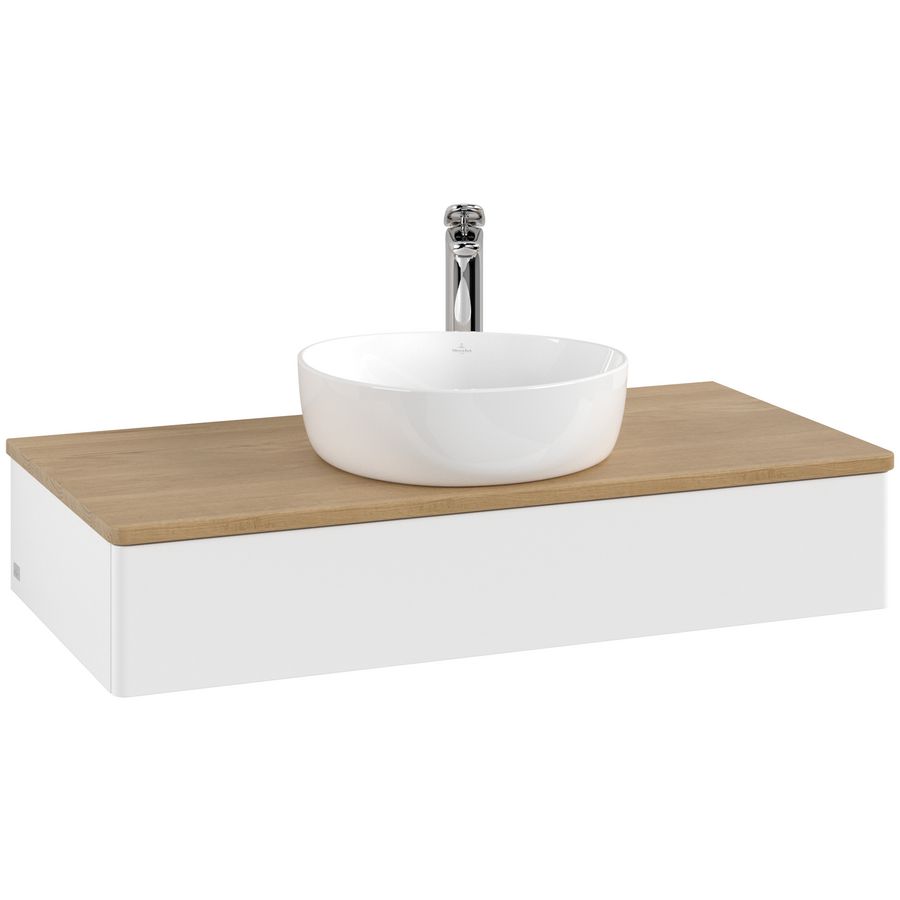 Wastafelonderkast Antao 1000x190x500mm White Matt Lacquer K09051MT