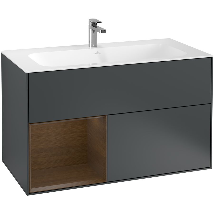 Wastafelonderkast Finion 996x591x498mm Mid.Blue Matt Lacquer G030GNHG