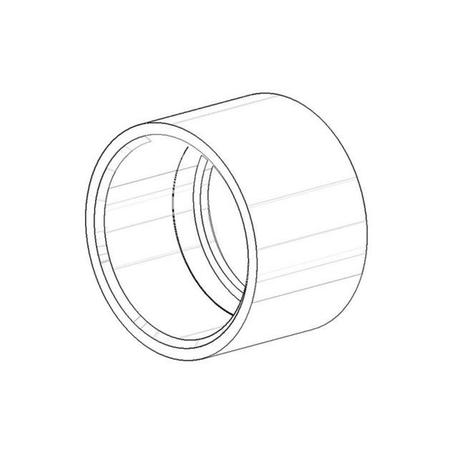 Bevestiging v. zijdouche 34x22mm Champagne (22kt Goud)