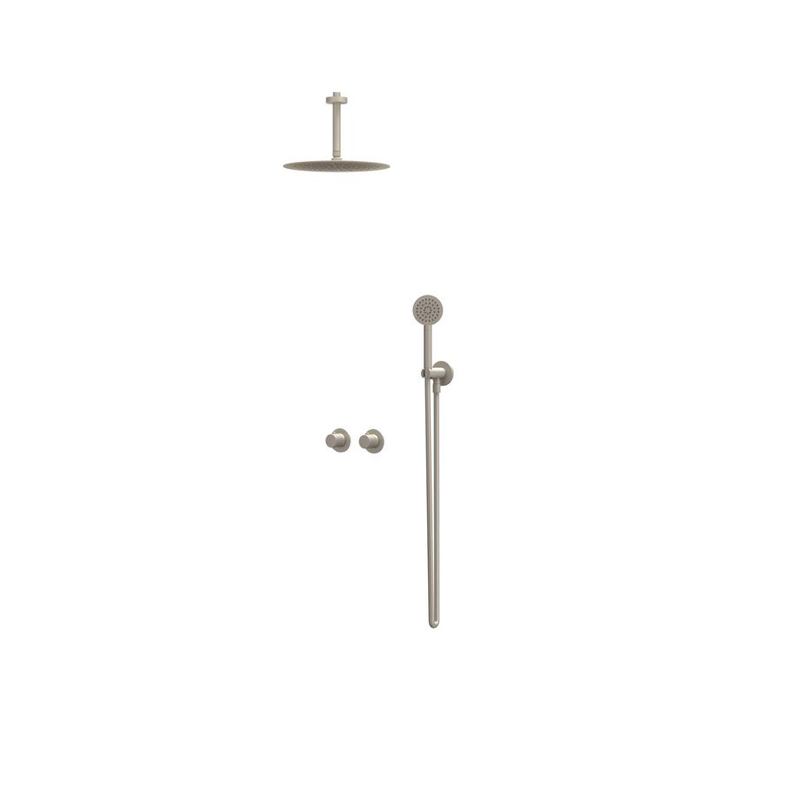 Afbouwdeel regendouche IVY combiset Nexus 3 inbouwthermostaat gebor. nickel CSN3EXGNCCBA excl. inbouwbox