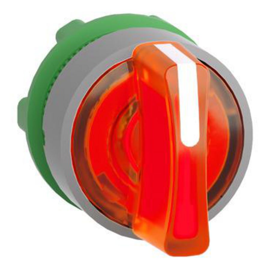 Oranje kop keuzeschakelaar Kunststof Verlicht 3 s