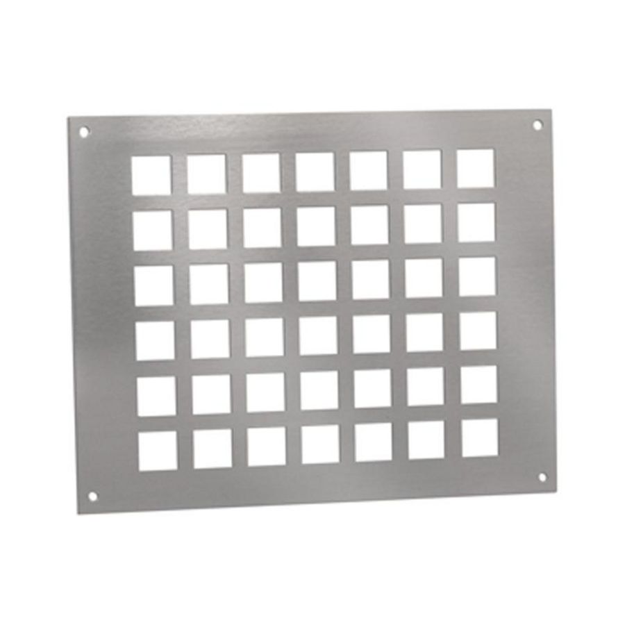 ALU ventilatieplaat 250x200mm