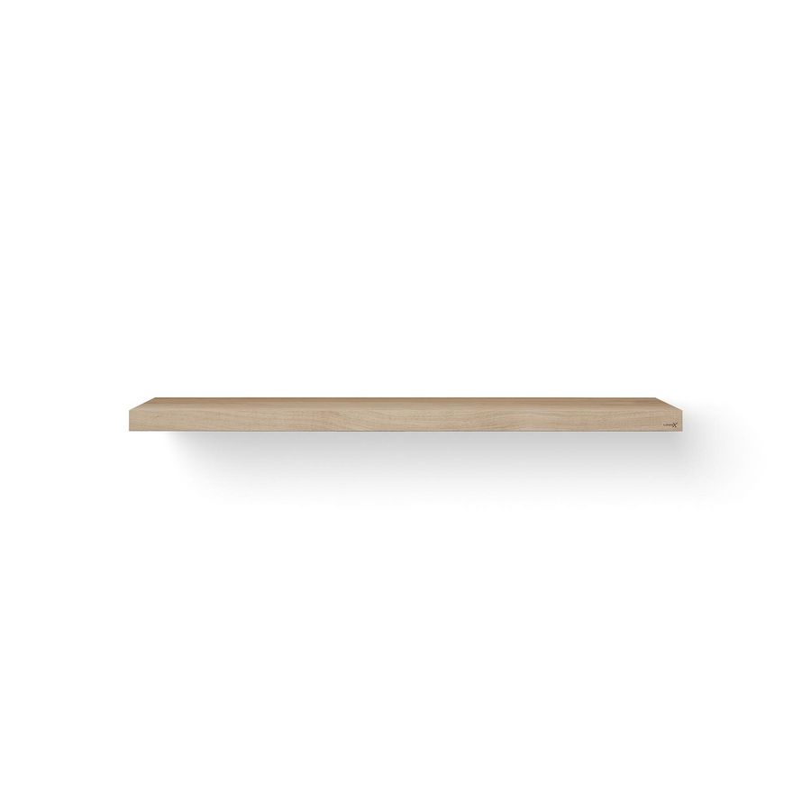 Wastafelblad Base Wood eiken 160cm RVS zonder handdoekbeugel