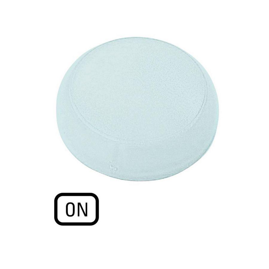 Lens signaallamp wit vlak ON