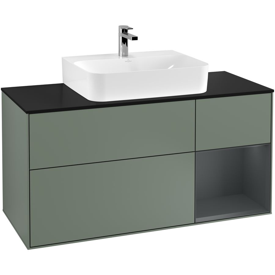 Wastafelonderkast Finion 1200x603x501mm Olive Matt Lacquer G172HGGM