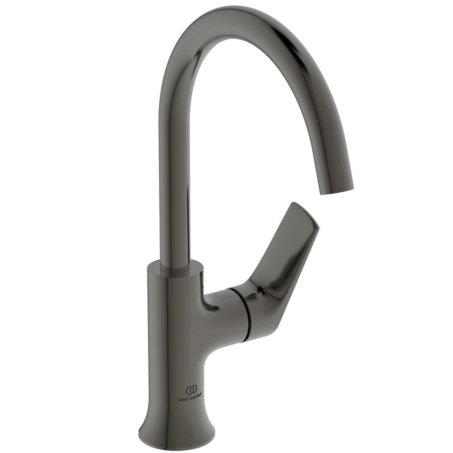 Wastafelmengkraan 114x204x311mm magn grey 3.8l/m z. waste La Dolce Vita