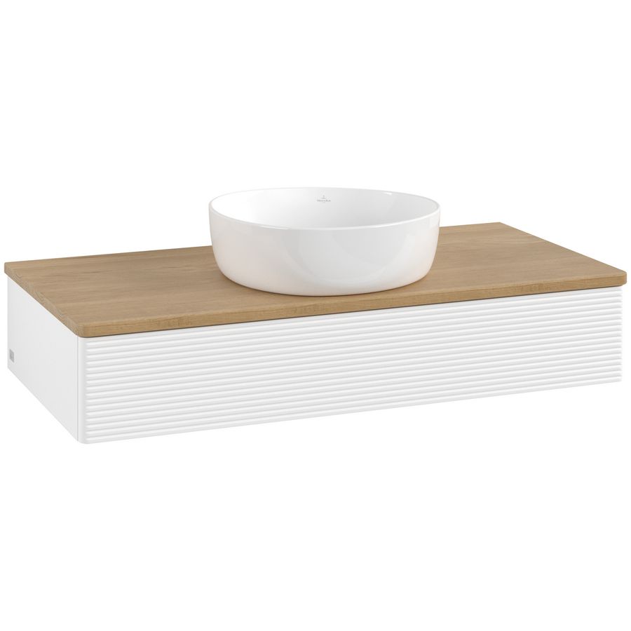 Wastafelonderkast Antao 1000x190x500mm White Matt Lacquer K09111MT