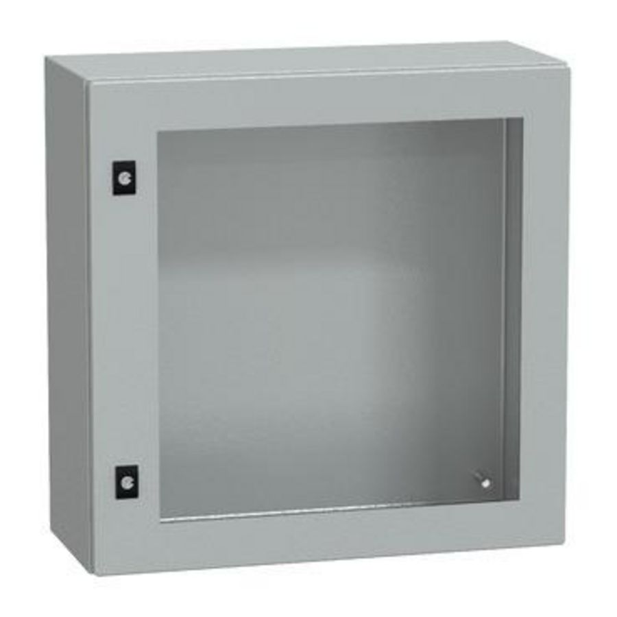 Deur 600x600x250mm IP66 / IK08 Transparant RAL70 Spacial CRN