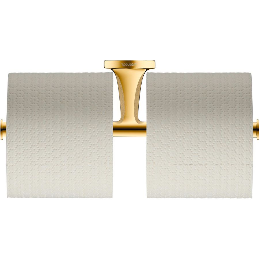 Starck T Toiletrolhouder Goud Gepolijst 255x255x50mm