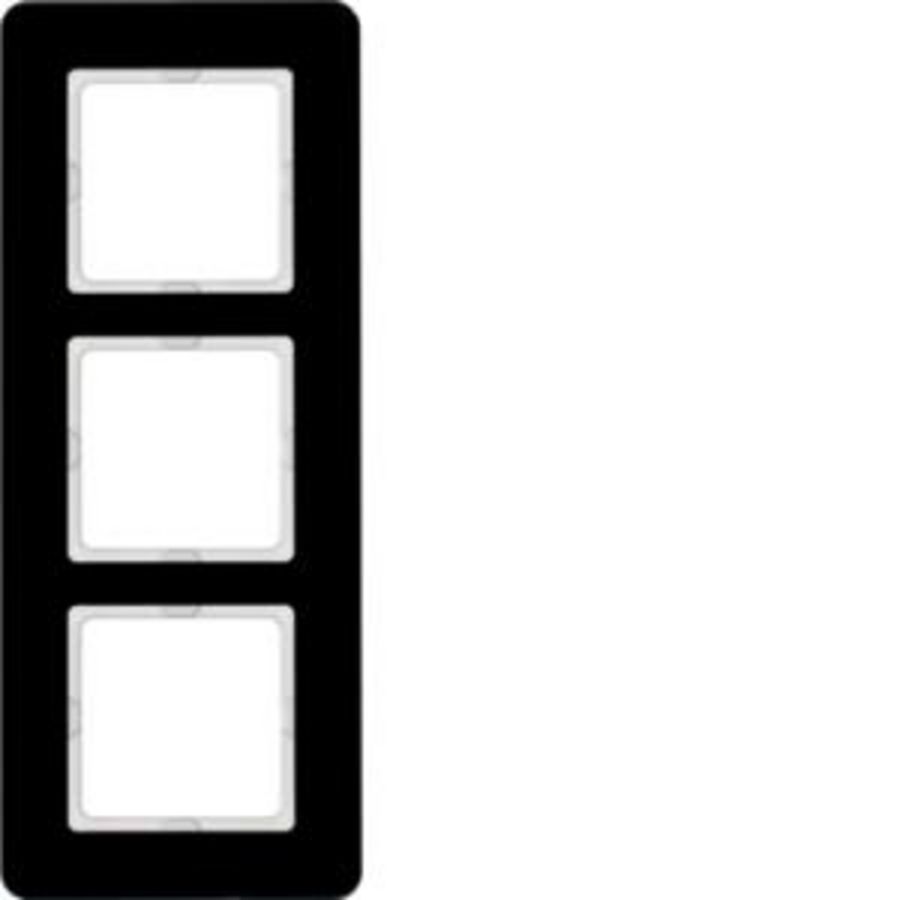 Afdekraam 3-v berker Q.7 Glas zwart