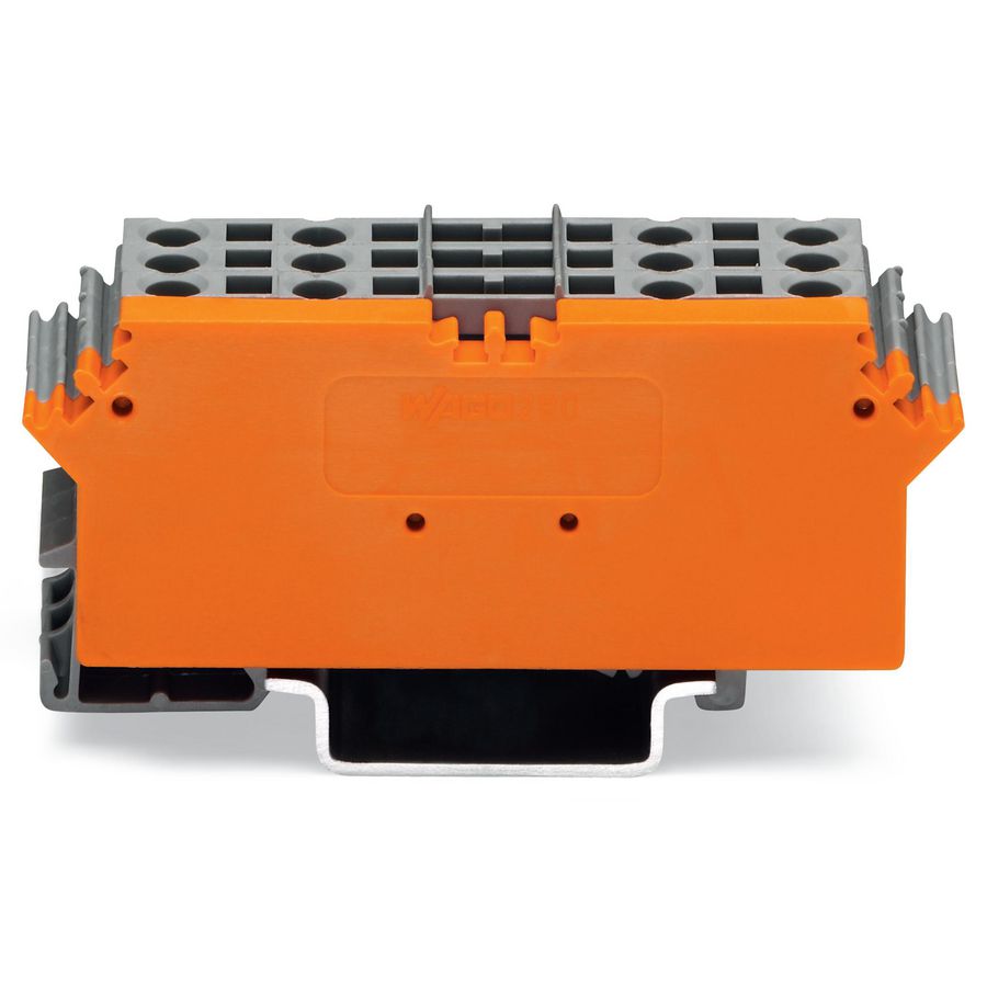 Basisklemmenblok 6-polig met 4-draads klemmen grijs 280-763