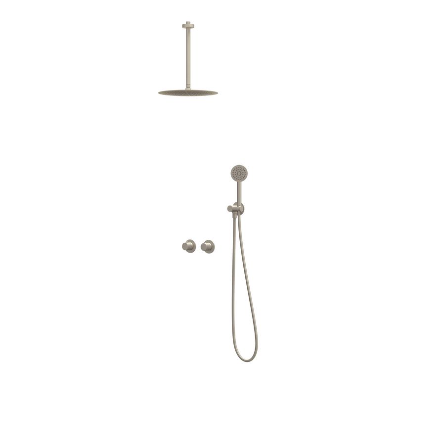 Afbouwdeel regendouche IVY combiset Nexus 3 inbouwthermostaat gebor. nickel CSN3EXGNCCCC excl. inbouwbox