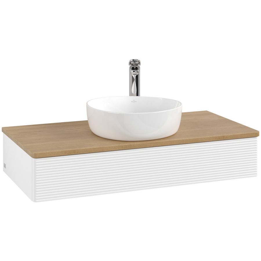 Wastafelonderkast Antao 1000x190x500mm White Matt Lacquer K09151MT
