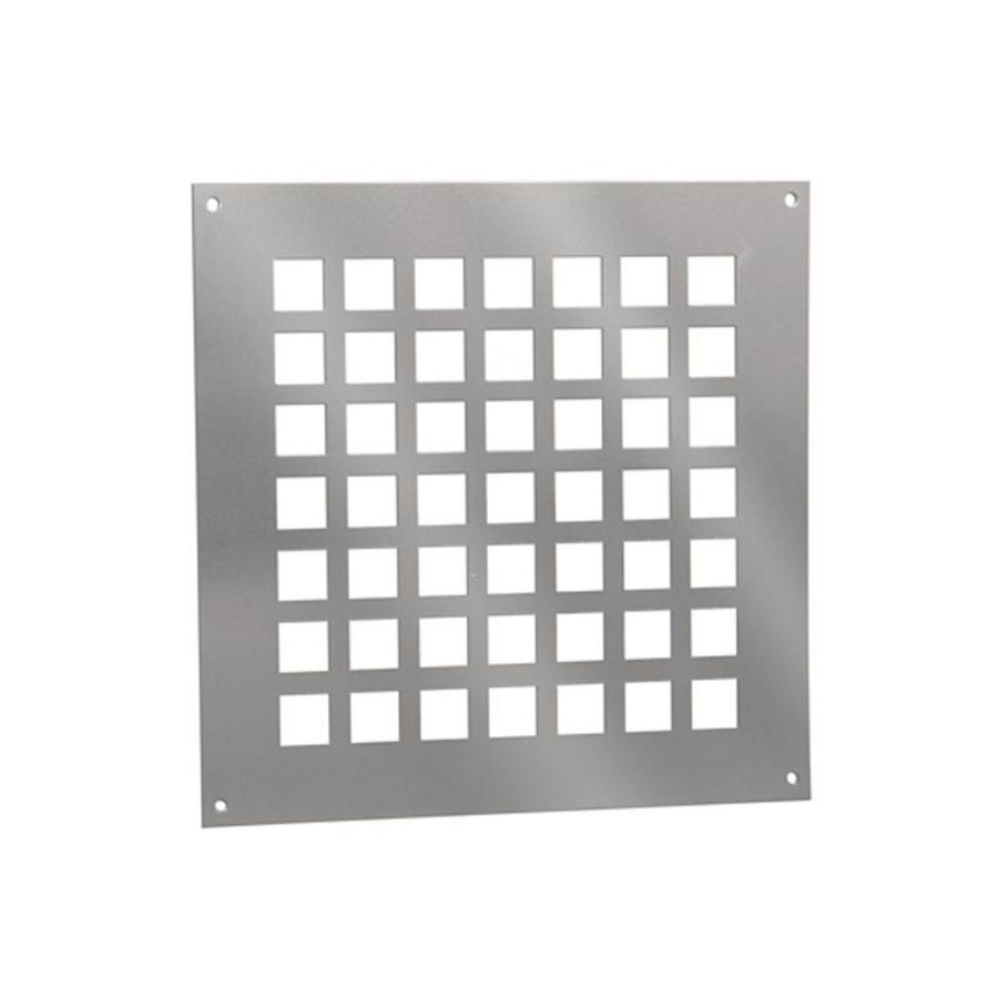 ALU ventilatieplaat 250x250mm