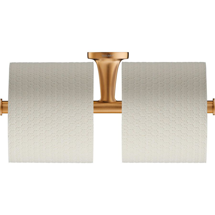 Starck T Toiletrolhouder Brons Geborsteld 255x255x50mm