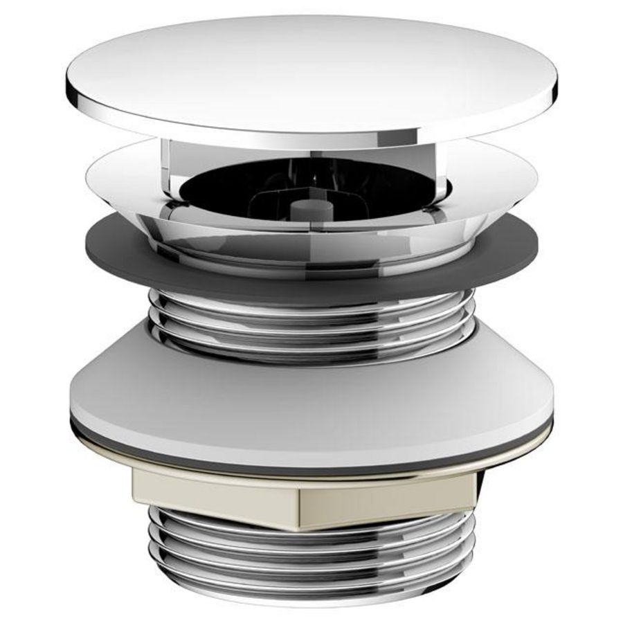 schachtplug G 1/4 met dop nikkel geborsteld