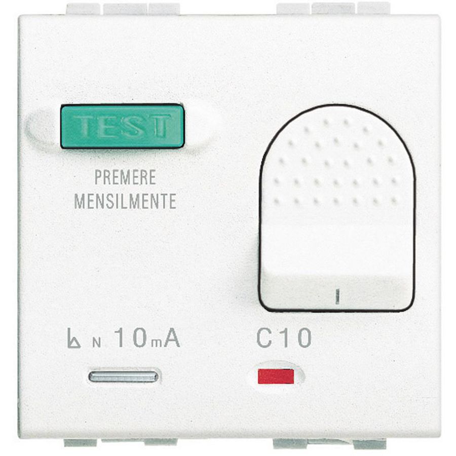 Installatieautomaat Light 10A 3kA 230V 2 modulen wit