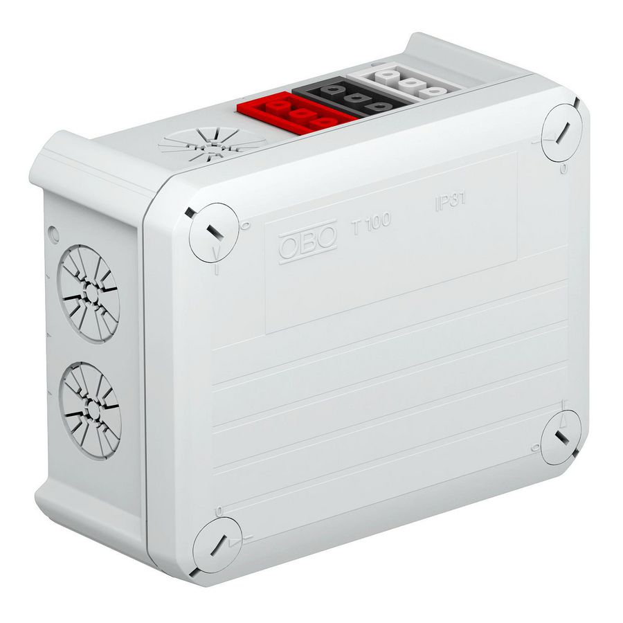 Kabeldoos wieland 6z3p 3x2 150x116x67 polypr. li.grijs