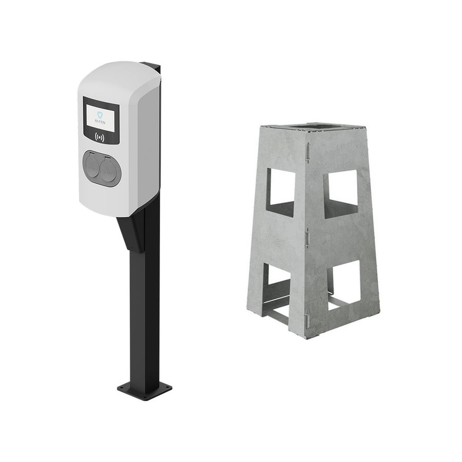 Montagepaal Q25005 Alfen EVE Double, RAL 7043