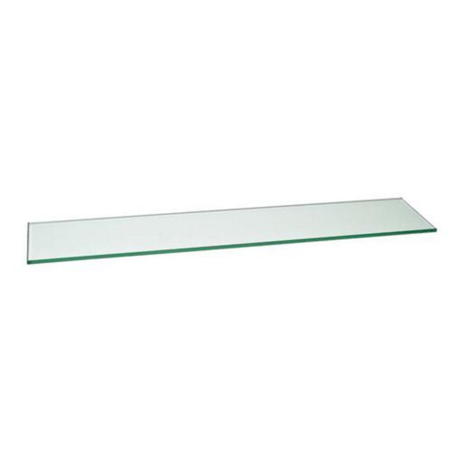 Glasplaat voor planchet helder kristalglas 600mm (S3511)