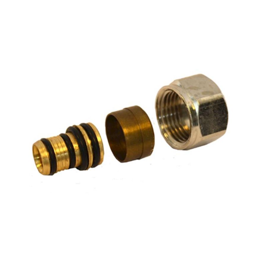 Knelringset vernikkeld 15mm - 16x2,0mm AKB VVE=2