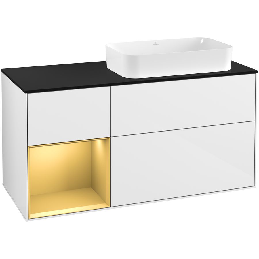 Wastafelonderkast Finion 1200x603x501mm G.White.L G272HFGF