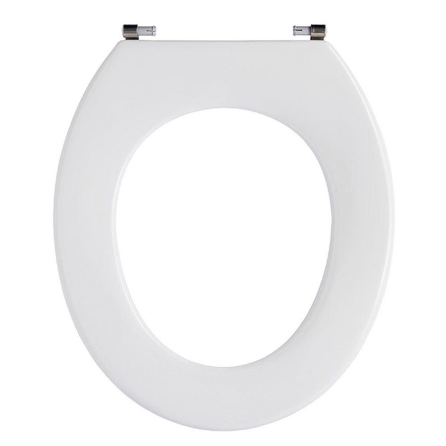 PROMO Closetzitting enkel zonder deksel OBJECTA wit polygiene vast scharnier boutlengte 55mm (53011-BA1999)
