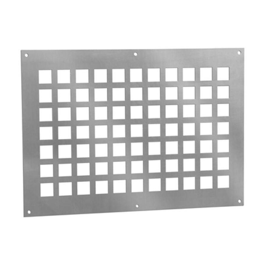 ALU ventilatieplaat 250x350mm
