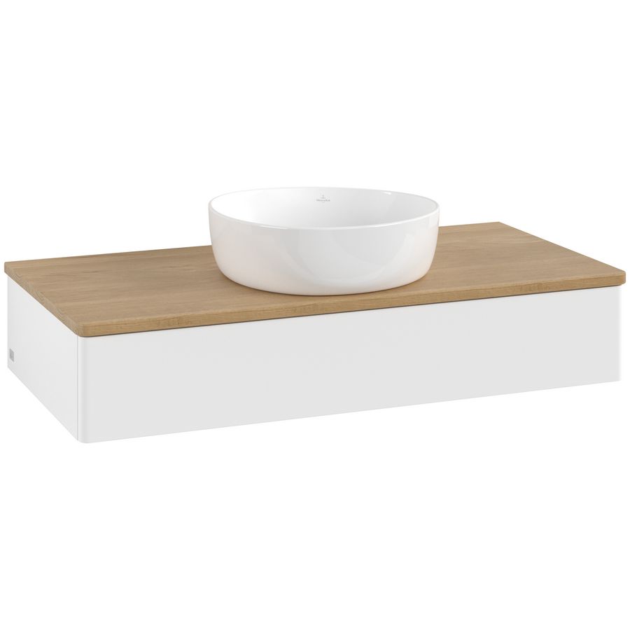 Wastafelonderkast Antao 1000x190x500mm White Matt Lacquer L09011MT