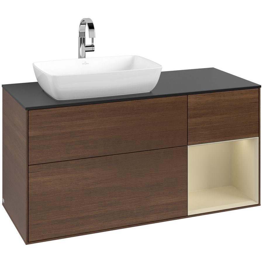 Wastafelonderkast Finion 1200x603x501mm W.Veneer G812HJGN