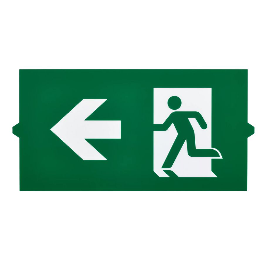Doos a 100st. EM155Z SLIM WL EXIT SIGN LEGEND LEFT