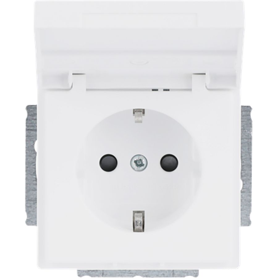 Tekstwandcontactdoos ra kv kd Centraalplaat inb f-matwit (20 EUKNB-884)