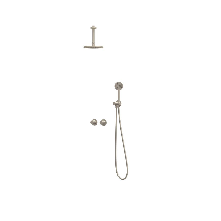Afbouwdeel regendouche IVY combiset Nexus 3 inbouwthermostaat gebor. nickel CSN3EXGNCDBC excl. inbouwbox