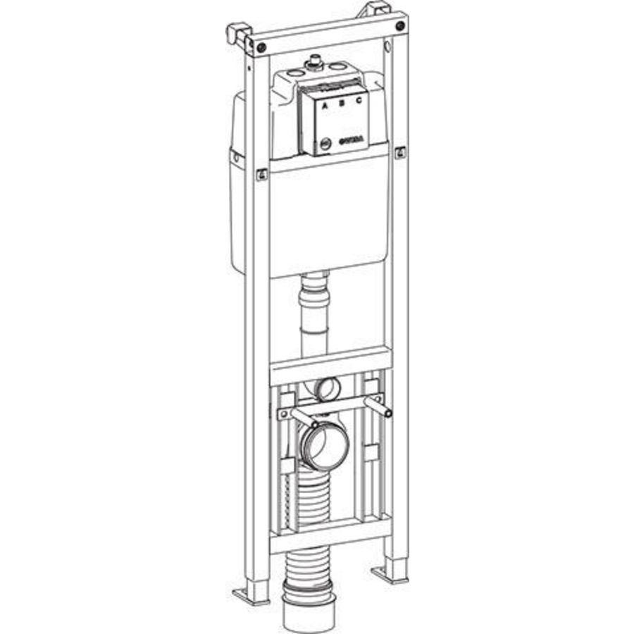 Excellent XS Vario closetelement (achteraf hoogteverstelbaar)  frontbediend incl. muurankers + isolatieset