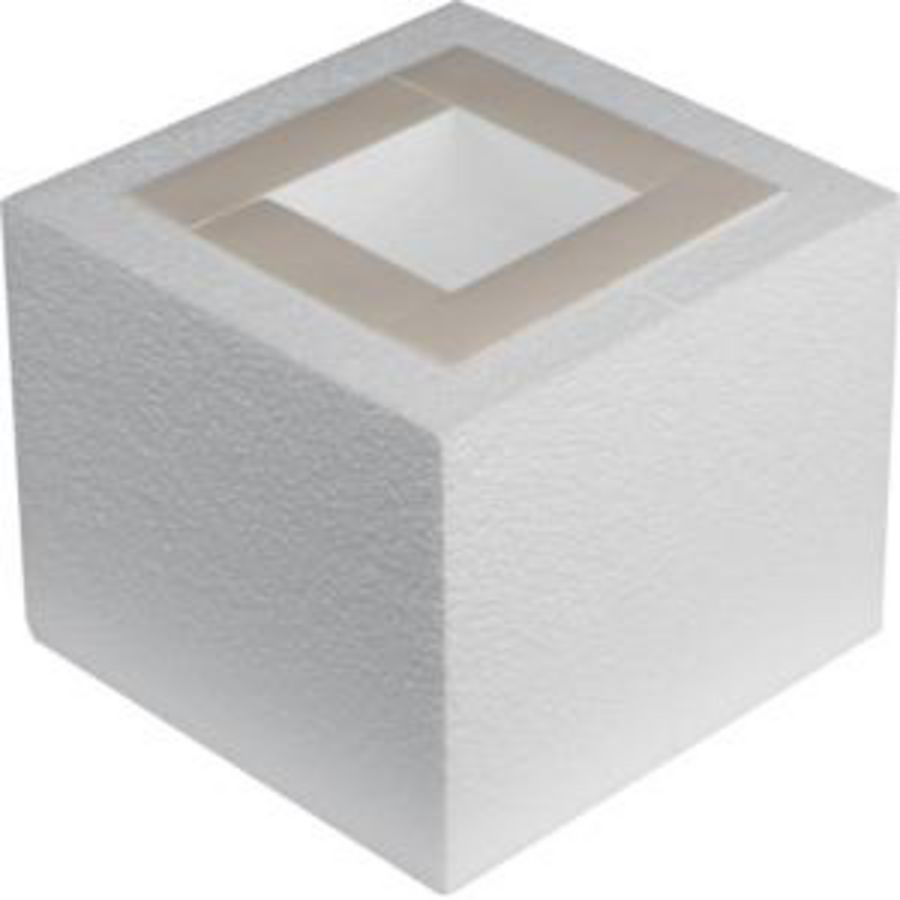 Sparingsmal tempex voor VQ12 244x244mm hoogte 200mm