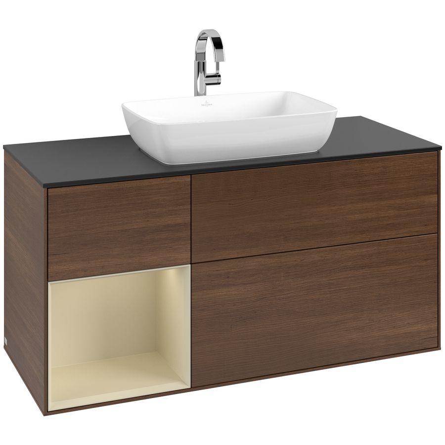 Wastafelonderkast Finion 1200x603x501mm W.Veneer G822HJGN