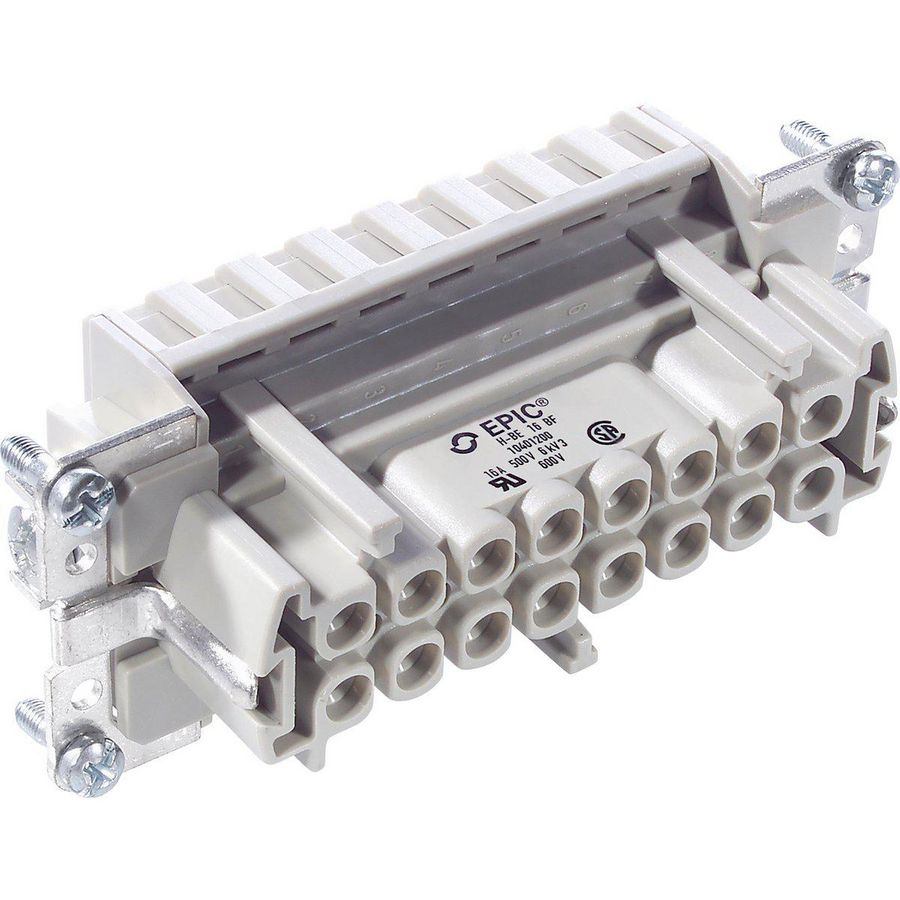 H-BE 16 BF FEMALE INSERT W. CLAMP SPRING VVE=5